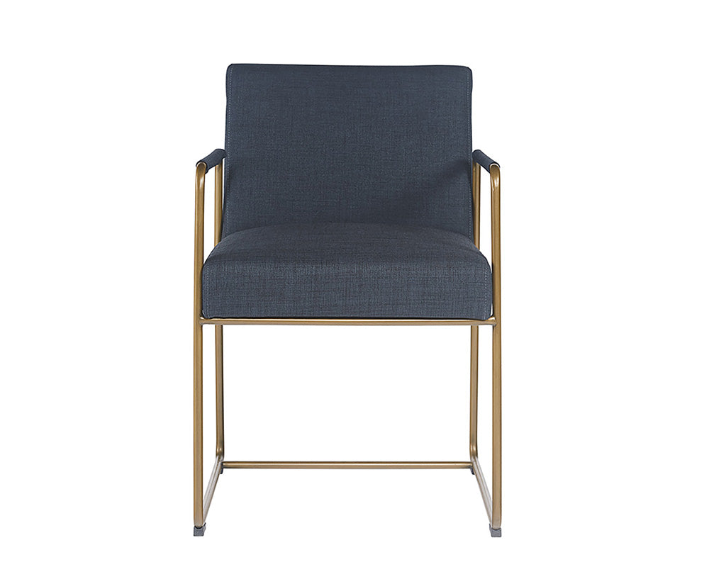 Sunpan Balford Dining Armchair - Arena Cement / Arena Navy