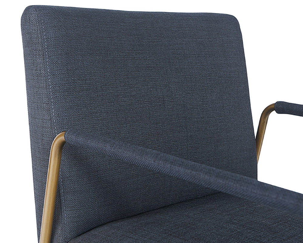Sunpan Balford Dining Armchair - Arena Cement / Arena Navy