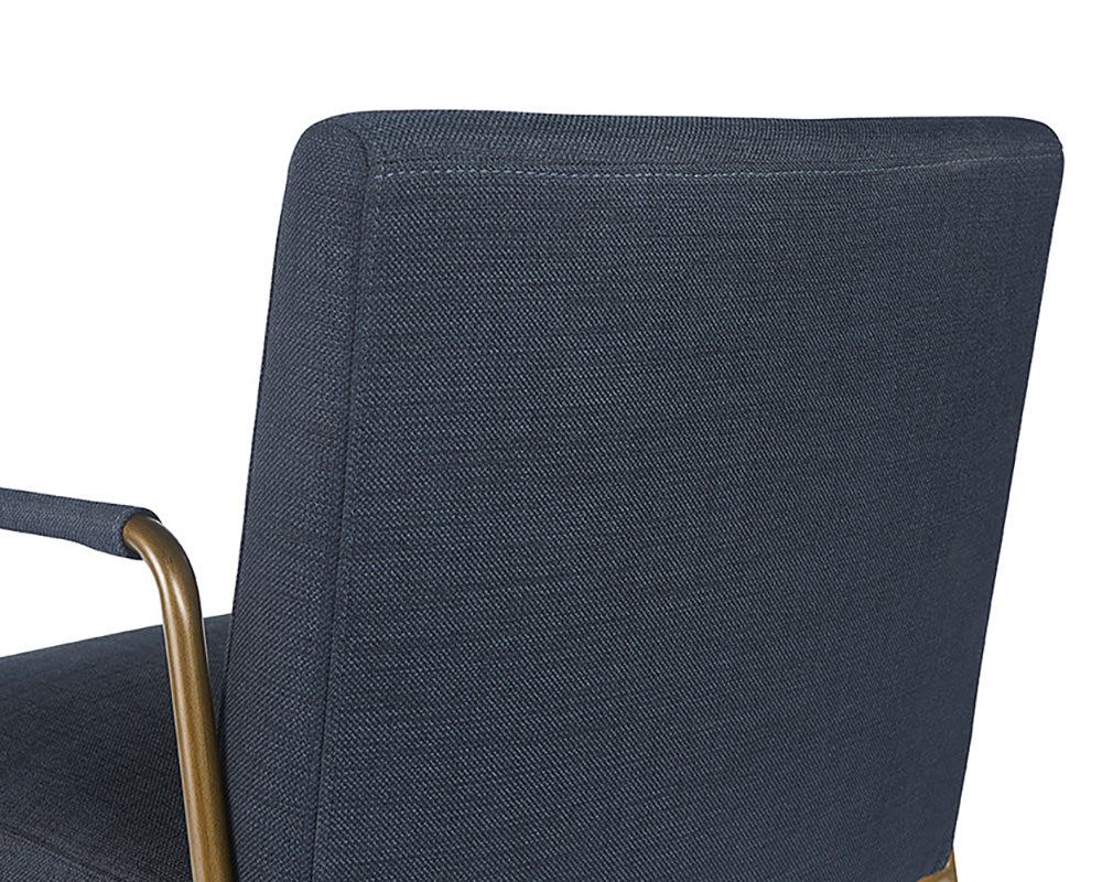 Sunpan Balford Dining Armchair - Arena Cement / Arena Navy