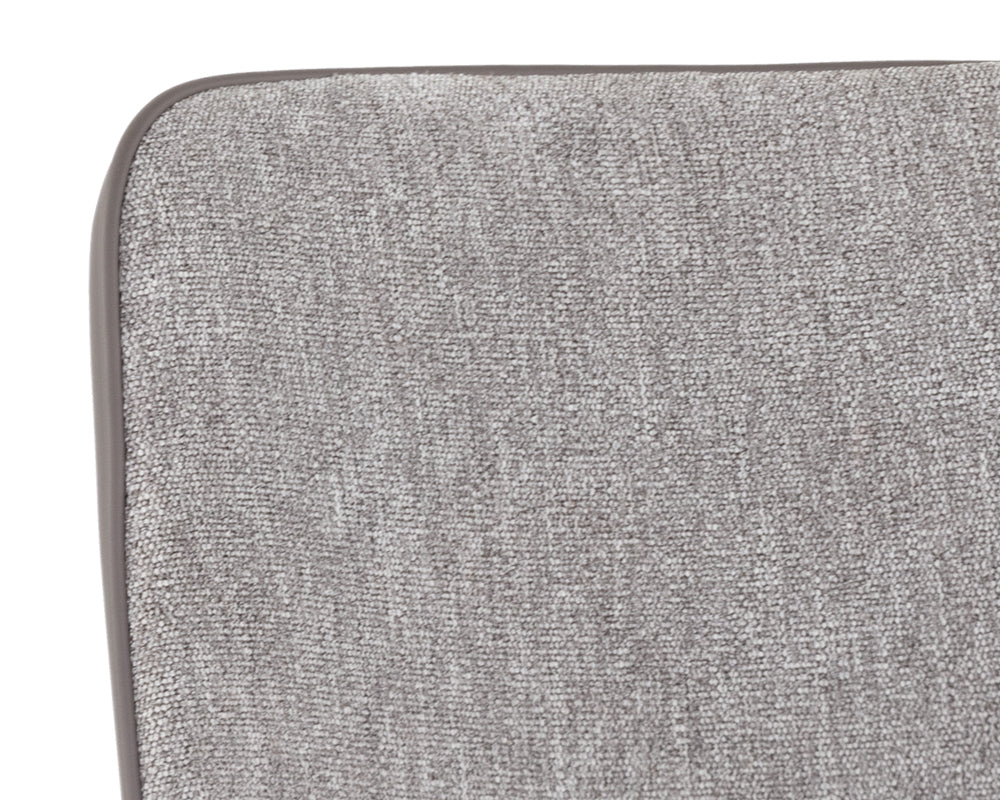 Sunpan Klaus Dining Chair - Flint Grey and Napa Taupe/Polo Club Muslin and Dillon Cream/Sparrow Grey and Napa Black