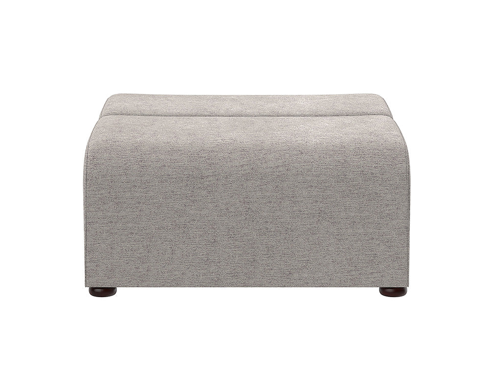 Sunpan Cornell Modular - Ottoman - Polo Club Kohl Grey/Stone
