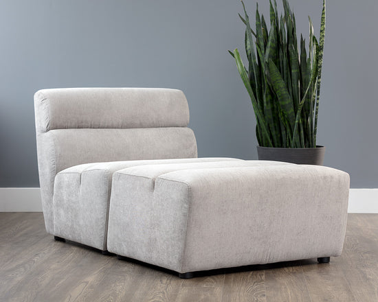 Sunpan Cornell Modular - Ottoman - Polo Club Kohl Grey/Stone