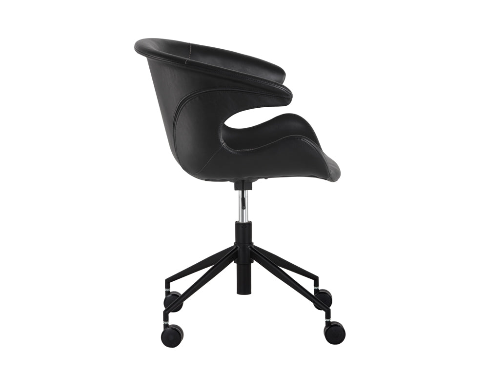 Sunpan Kash Office Chair - Hearthstone Brown / Nightfall Black / Town Grey