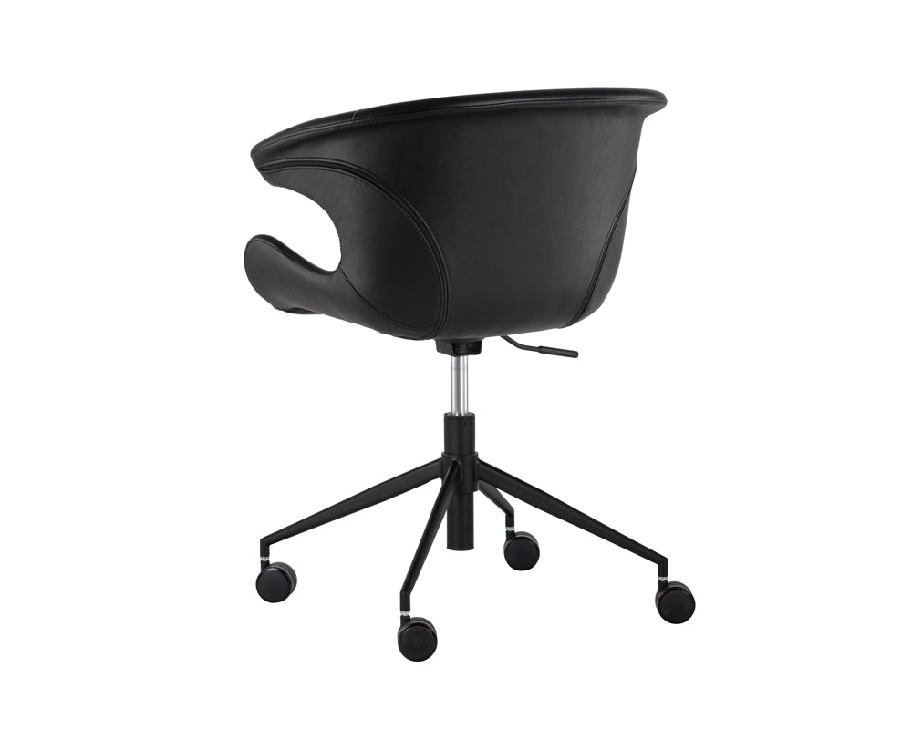 Sunpan Kash Office Chair - Hearthstone Brown / Nightfall Black / Town Grey