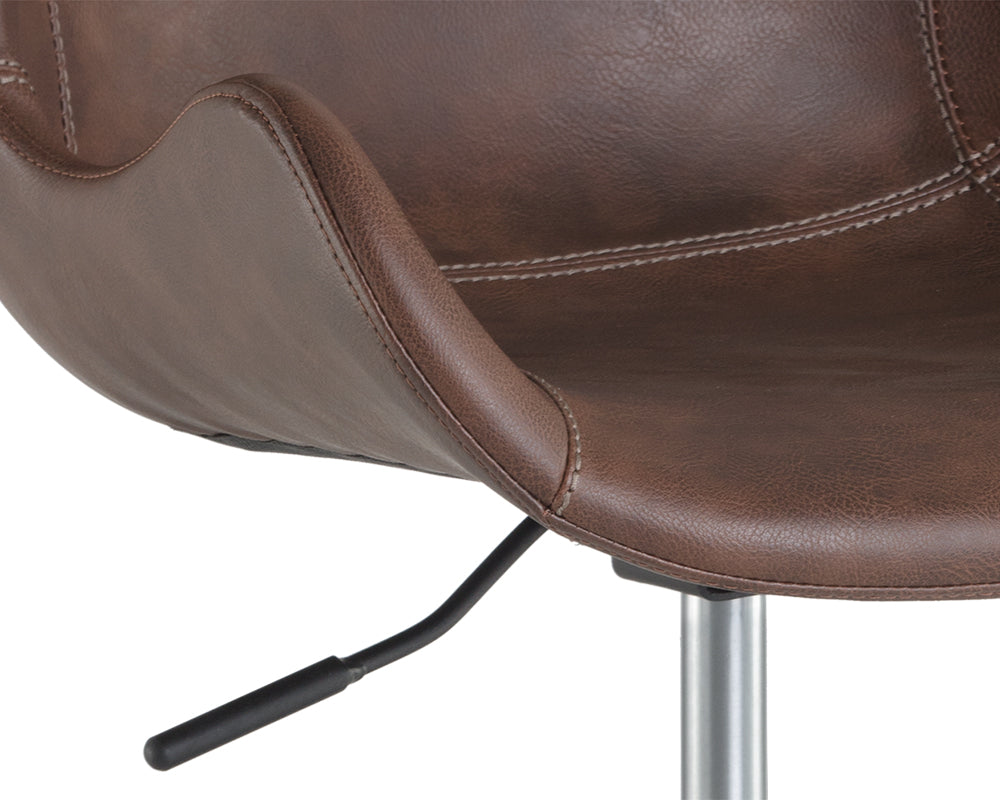 Sunpan Kash Office Chair - Hearthstone Brown / Nightfall Black / Town Grey