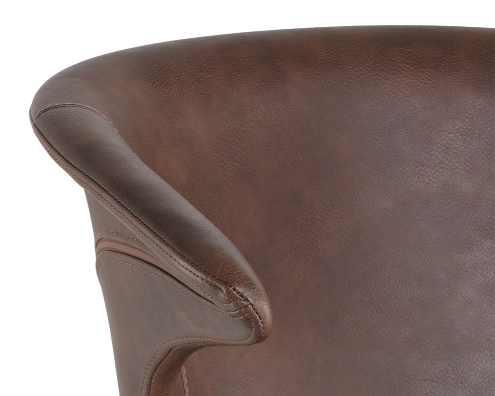 Sunpan Kash Office Chair - Hearthstone Brown / Nightfall Black / Town Grey