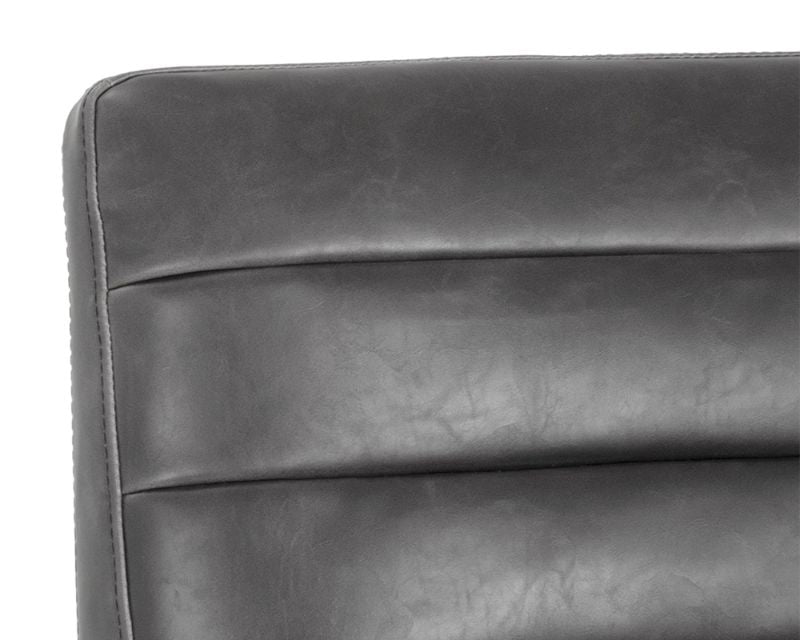 SUNPAN Spyros Barstool in Coal Black/Havana Dark Brown/Overcast Grey