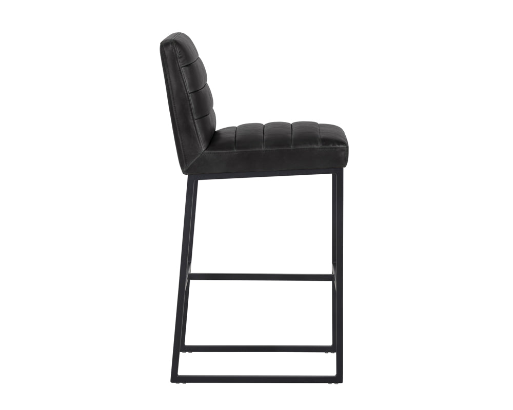 Sunpan Owen Swivel Barstool in Hearthstone Brown/Town Grey