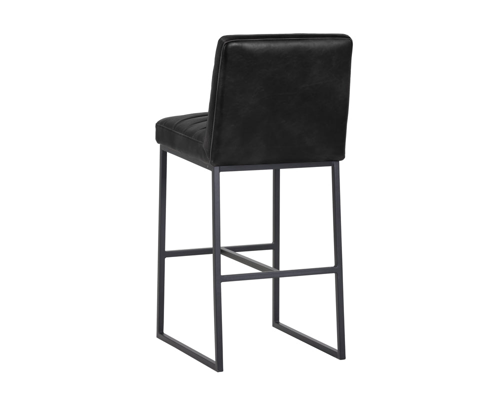 Sunpan Owen Swivel Barstool in Hearthstone Brown/Town Grey