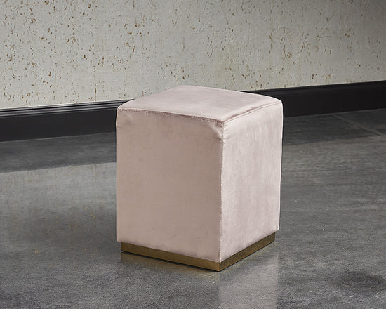 Sunpan Cricket Ottoman In Black/Cream/Grey/Pink