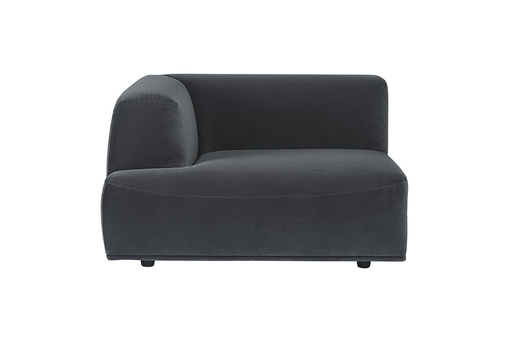 Sunpan Darren Modular - Left/Right Armchair In Smokescreen