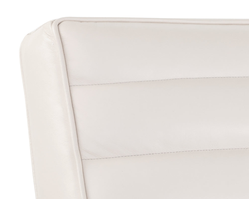 Sunpan Lyric Lounge Chair in Vintage Peacock / Vanilla Leather / Caramel Leather