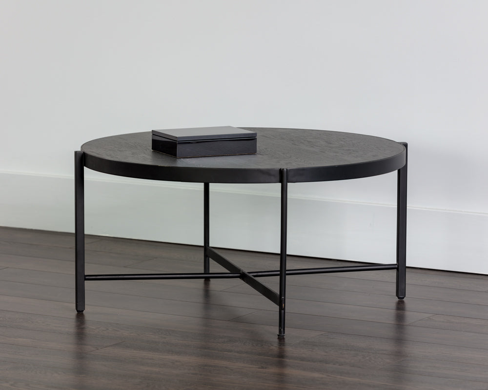 Sunpan Willem Coffee Table - Medium in Oak Veneer