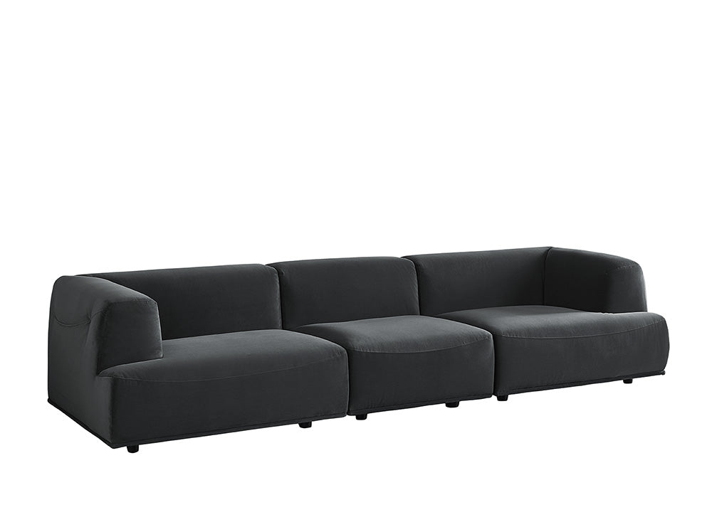 Sunpan Darren Modular - Left/Right Armchair In Smokescreen