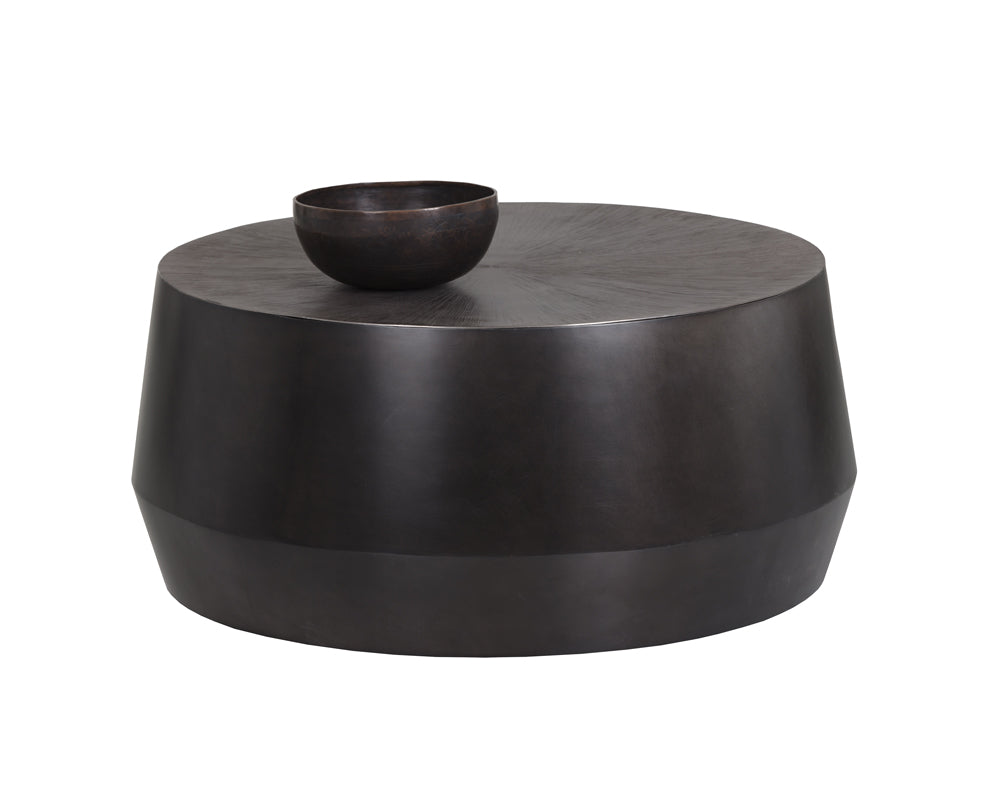 Sunpan Creed Coffee Table in Antique Gold / Gunmetal - Small