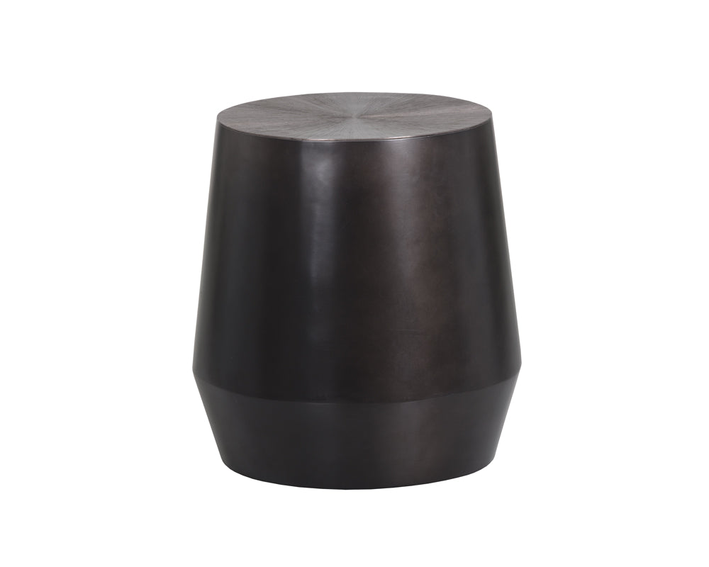 Sunpan Creed Side Table in Antique Gold / Gunmetal