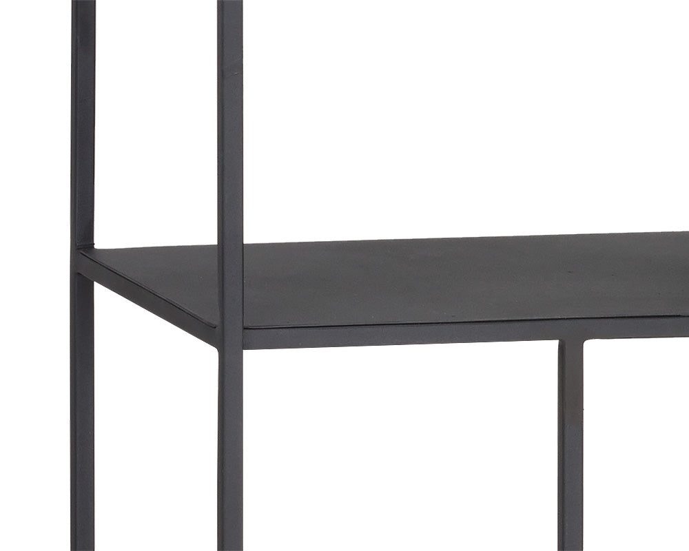 Sunpan Eiffel Bookcase - Small - Antique Brass / Black