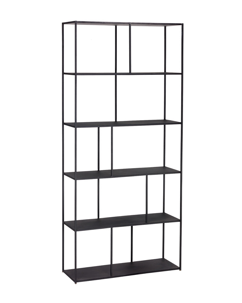 Sunpan Eiffel Bookcase - Large - Antique Brass/Black