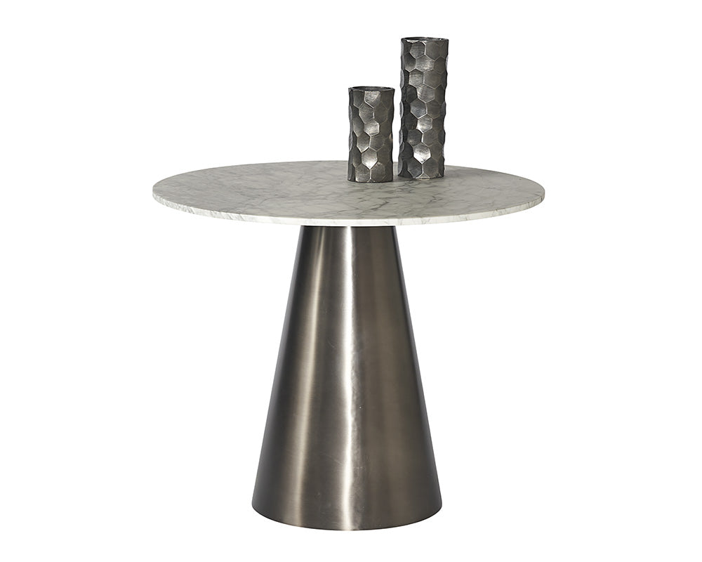 Sunpan Damon Bistro Table in Gold / Gunmetal - 35.5"