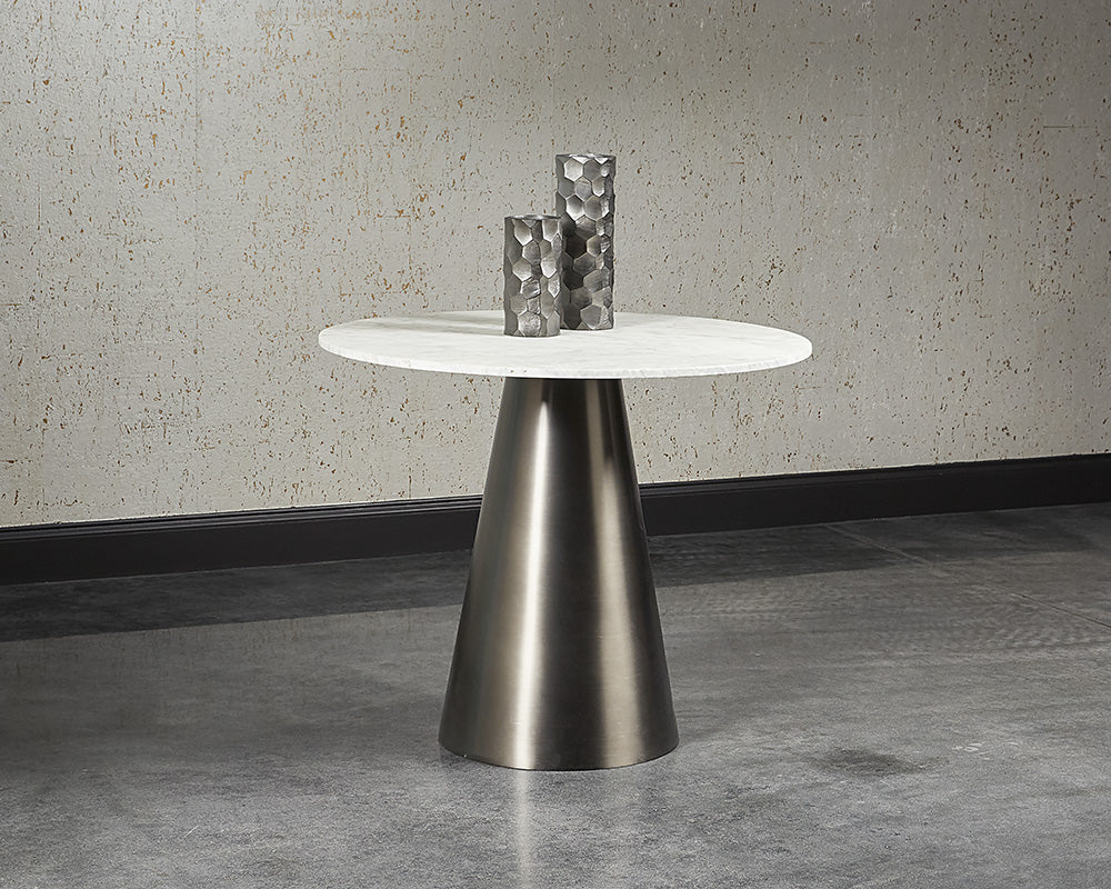 Sunpan Damon Bistro Table in Gold / Gunmetal - 35.5"