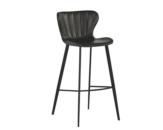 Sunpan Arabella Barstool - Bravo Portabella / Polo Club Kohl Grey