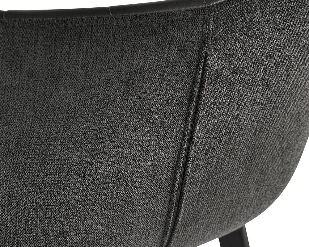 Sunpan Arabella Barstool - Bravo Portabella / Polo Club Kohl Grey