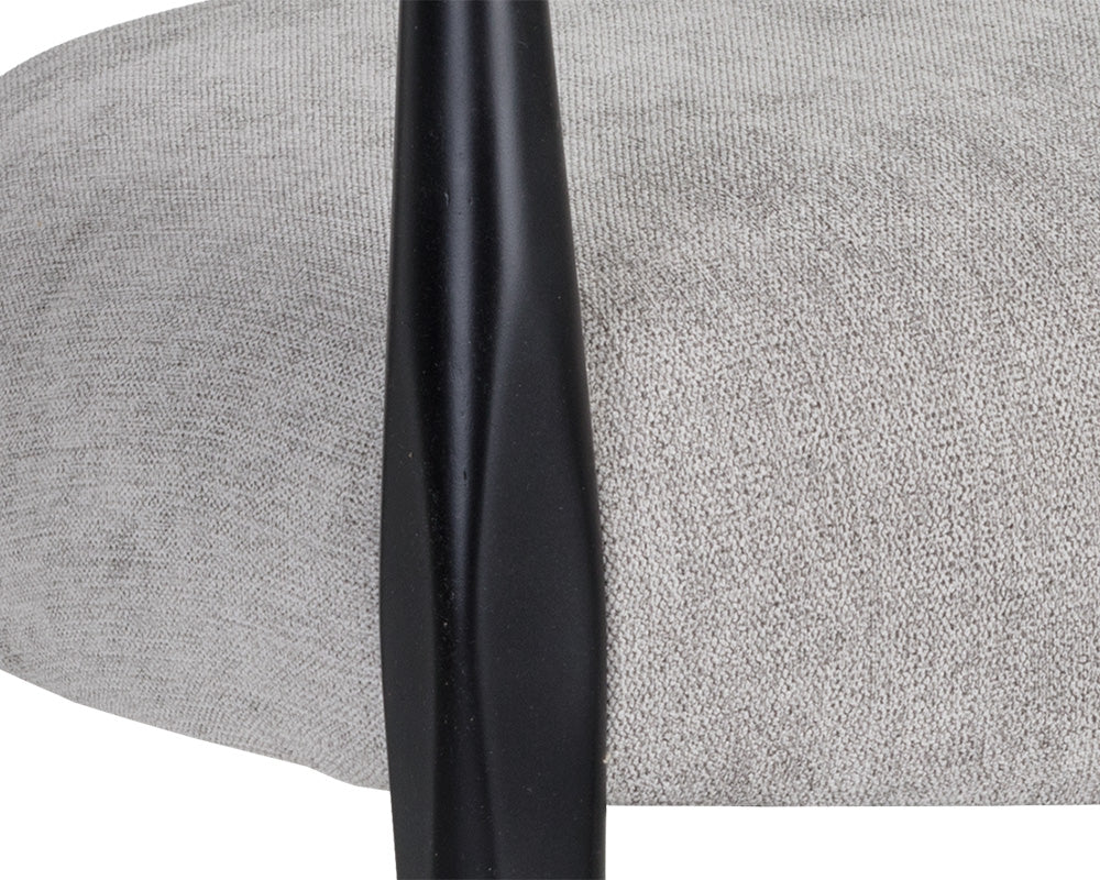 Sunpan Vanleet Lounge Chair - Polo Club Kohl Grey/Stone