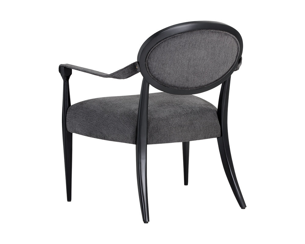 Sunpan Vanleet Lounge Chair - Polo Club Kohl Grey/Stone