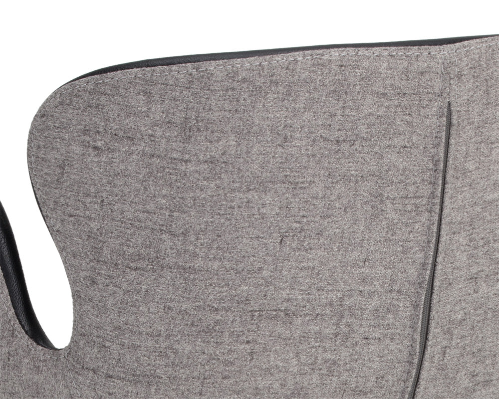 Sunpan Waldo Counter Stool in November Grey and Cinnamon Brown