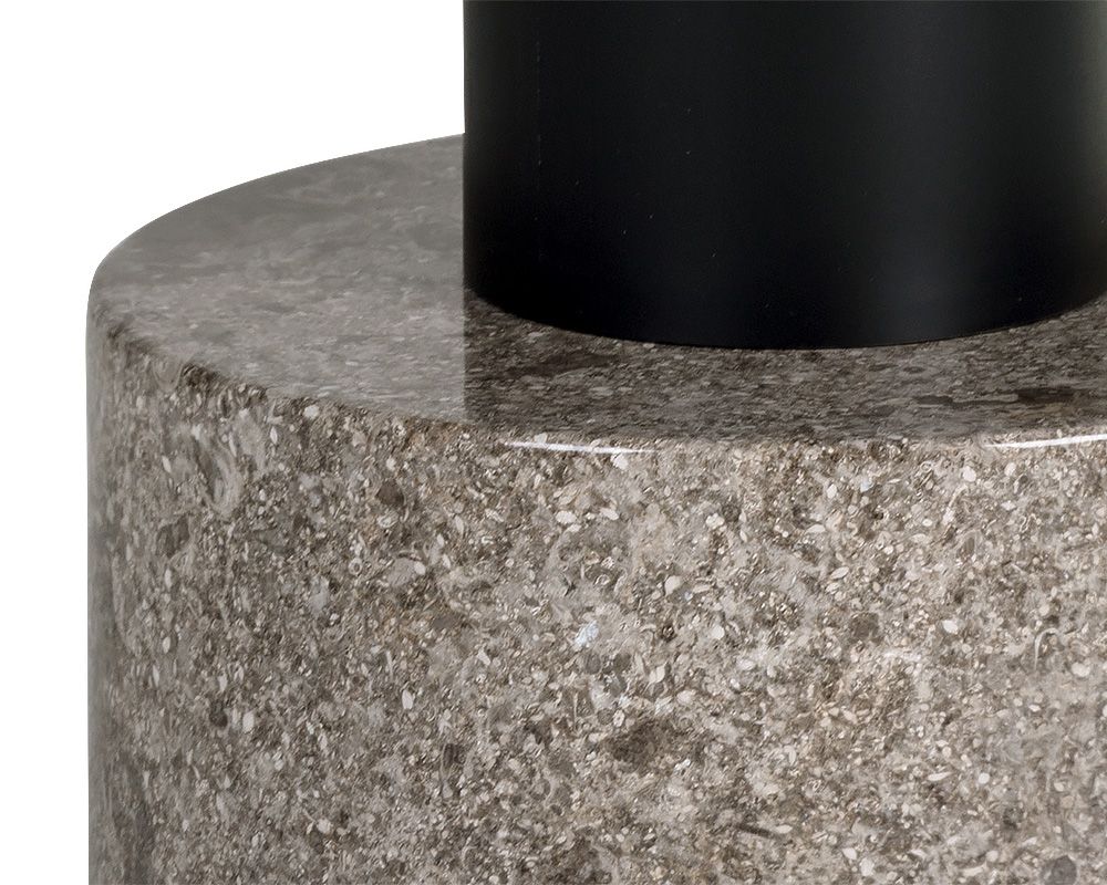 Sunpan Monaco Coffee Table In Black And Light Grey Marble With Raw Umber / Black And Light Grey Marble With Charcoal Grey