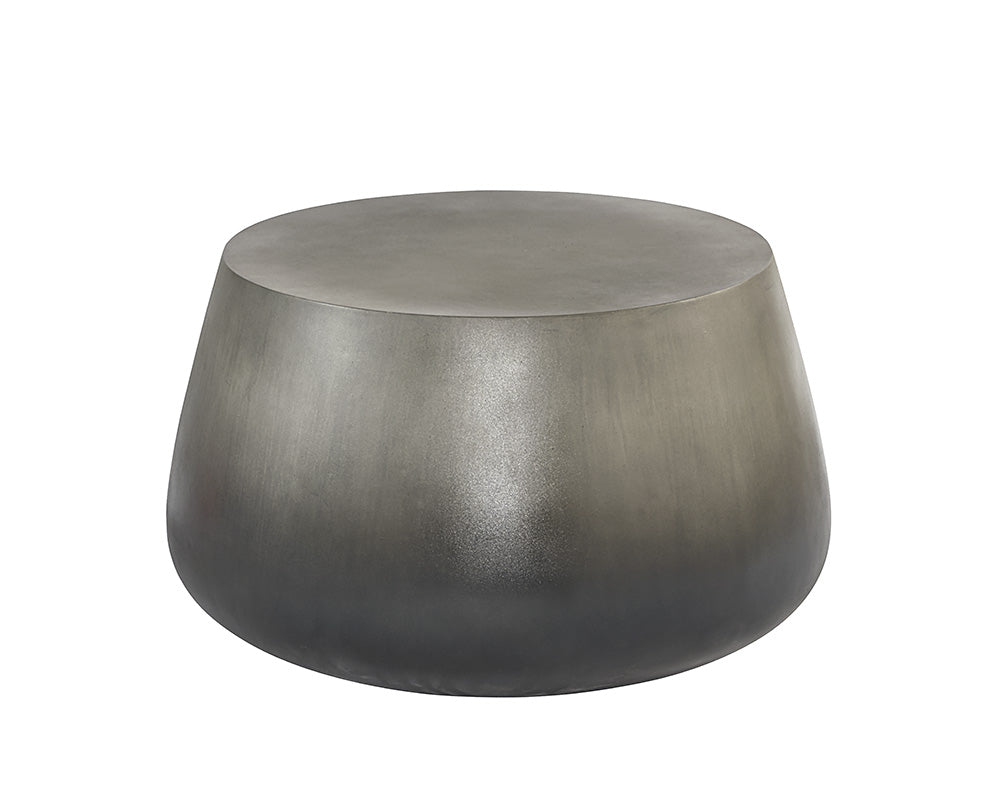 Sunpan Aries Coffee Table - Black and Ombre / Silver