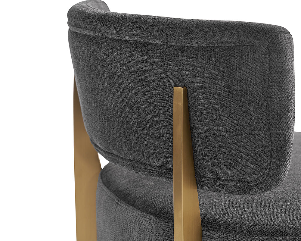 Sunpan Melville Lounge Chair - Bravo Ash/Bravo Cream/Polo Club Kohl Grey/Polo Club Stone