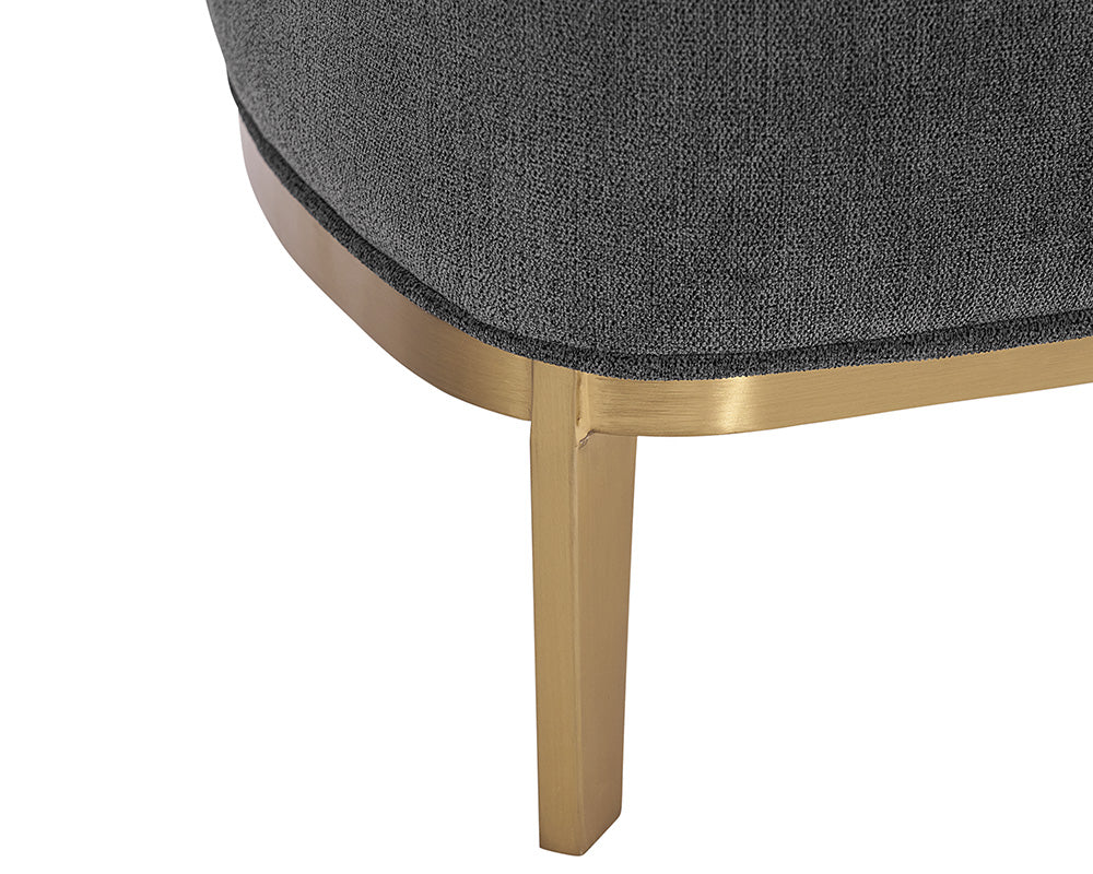 Sunpan Melville Lounge Chair - Bravo Ash/Bravo Cream/Polo Club Kohl Grey/Polo Club Stone