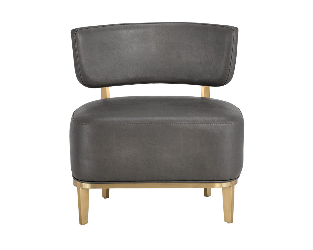 Sunpan Melville Lounge Chair - Bravo Ash/Bravo Cream/Polo Club Kohl Grey/Polo Club Stone