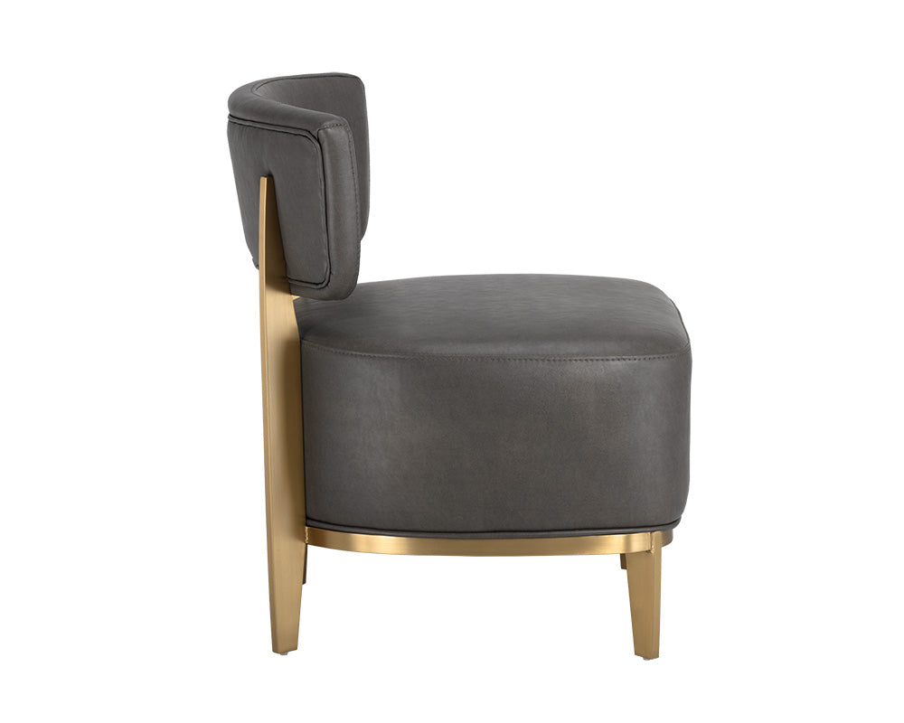 Sunpan Melville Lounge Chair - Bravo Ash/Bravo Cream/Polo Club Kohl Grey/Polo Club Stone