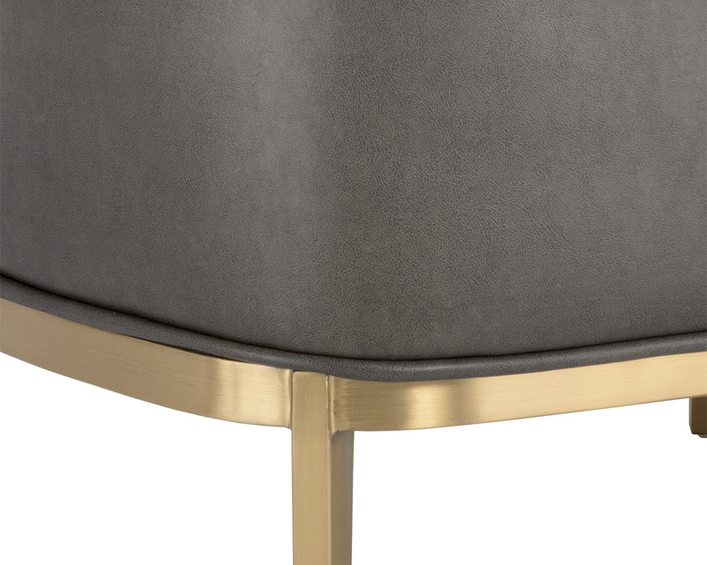 Sunpan Melville Lounge Chair - Bravo Ash/Bravo Cream/Polo Club Kohl Grey/Polo Club Stone