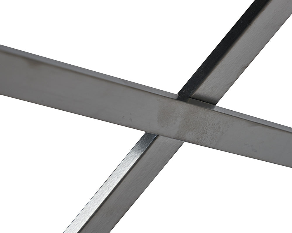Sunpan Coral Stool In Gunmetal And Polo Club Stone