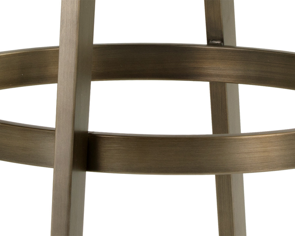 Sunpan Arizona Swivel Counter Stool - Castillo Black/Castillo Cream