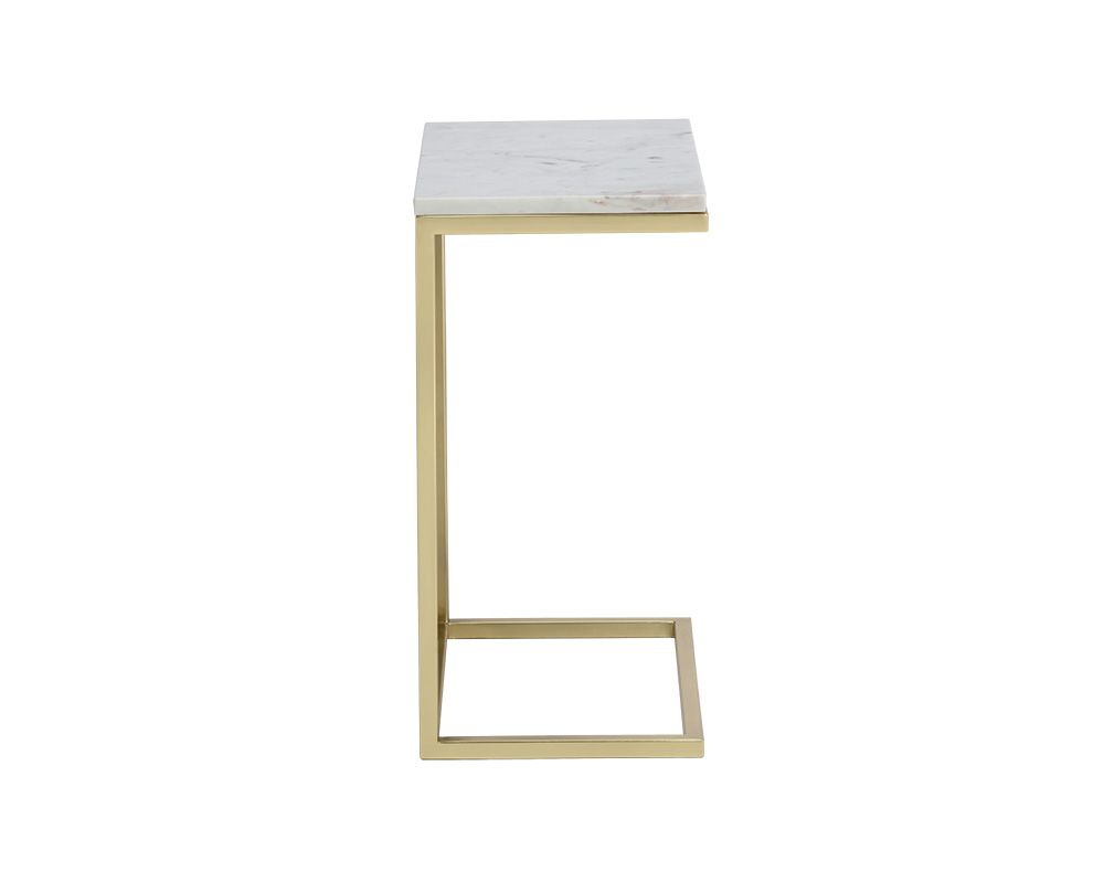 Sunpan Amell End Table - White