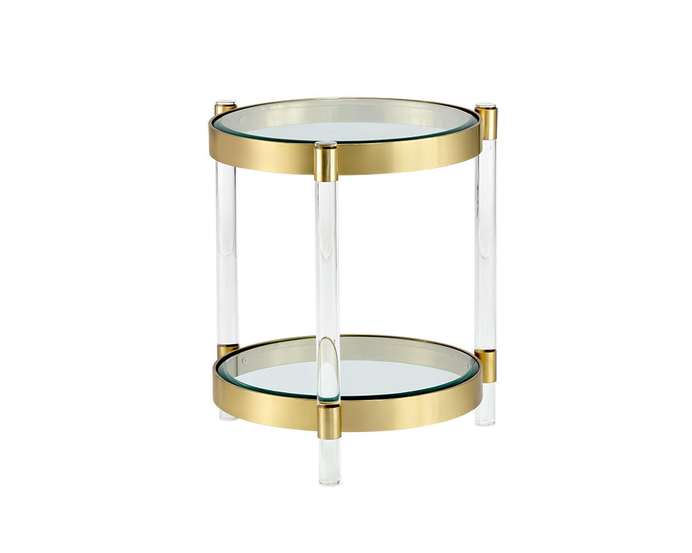 Sunpan York End Table - Brass