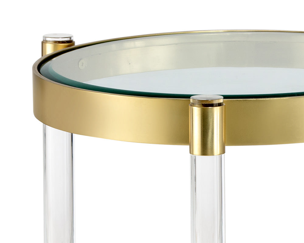 Sunpan York End Table - Brass