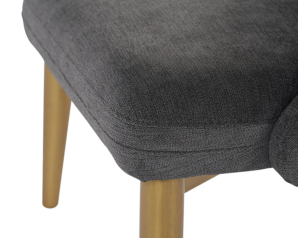 Sunpan Riley Lounge Chair - Polo Club Kohl Grey/Stone