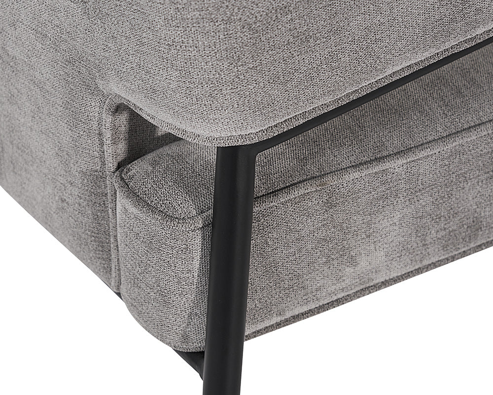 Sunpan Derome Dining Armchair - Bravo Admiral/Portabella/Polo Club Stone