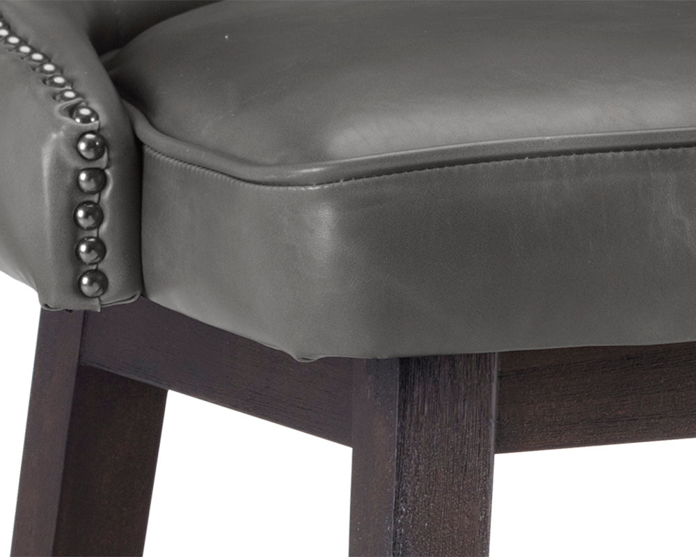 Sunpan Ariana Swivel Barstool - Havana Dark Brown/Overcast Grey
