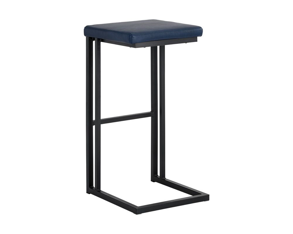 Sunpan Boone Barstool - Black - Bravo Admiral, Bravo Cognac, Bravo Cream, Champagne Gold - Onyx