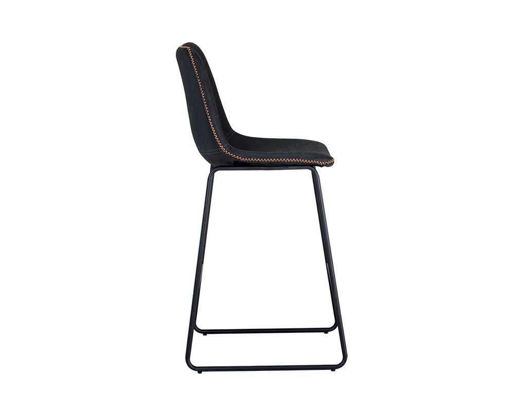 SUNPAN Cal Counter Stool - Antique Black, Brown, Grey - Set of TWO