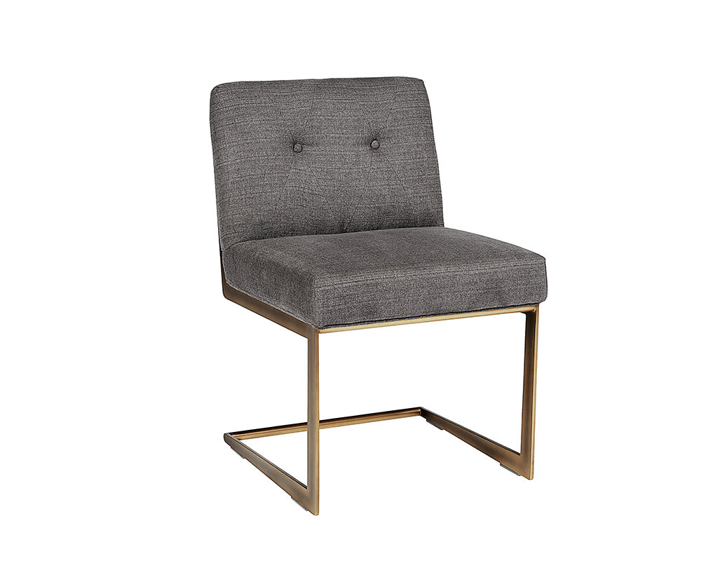 Sunpan Virelles Dining Chair - Bravo Black/Zenith Graphite Grey/Zenith Soft Grey