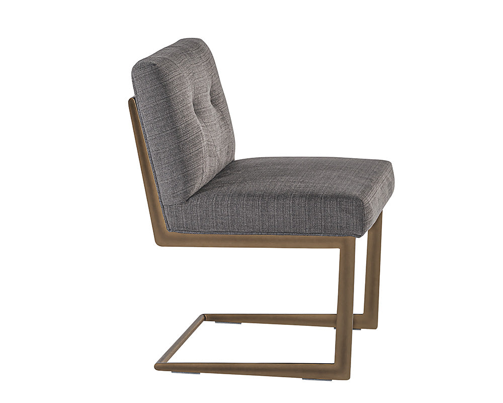 Sunpan Virelles Dining Chair - Bravo Black/Zenith Graphite Grey/Zenith Soft Grey