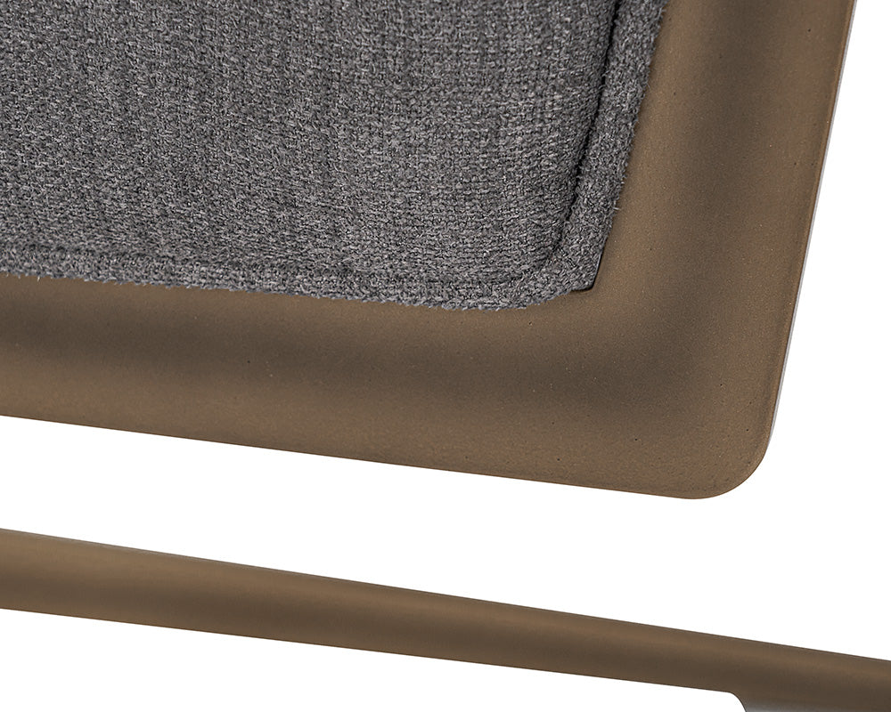 Sunpan Virelles Dining Chair - Bravo Black/Zenith Graphite Grey/Zenith Soft Grey