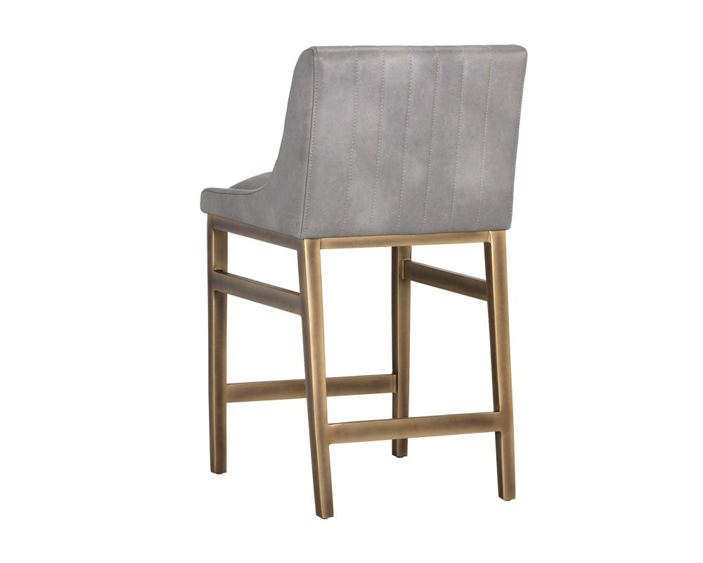 Sunpan Halden Counter Stool - Beige Linen/Bravo Cream/Bravo Metal/Vintage Black/Vintage Blue/Vintage Cognac